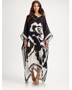 Emilio Pucci Printed Silk Caftan - Lyst