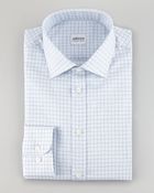 Giorgio Armani Dotted Graph Check Shirt - Lyst