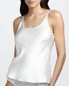 Natori Silk Camisole White - Lyst