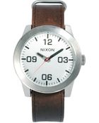 Nixon Corporal Leather Watch - Lyst