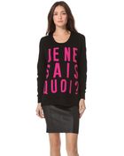 Torn By Ronny Kobo Anthea Je Ne Sais Sweater - Lyst