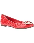 Tory Burch Quilted Ballerina Pump - Lyst