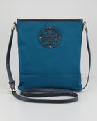 Tory Burch Stacked Logo Swingpack Bag Winter Teal - Lyst