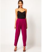 ASOS Collection Asos High Waisted Peg Trouser - Lyst