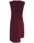 Tibi Draped V Back Dress - Lyst