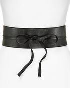 Eileen Fisher Italian Leather Obi Belt - Lyst