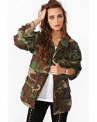Nasty Gal Essential Camo Jacket - Lyst