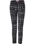 Juicy Couture Black Combo Leopard And Plaid Pant - Lyst