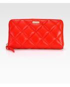 Kate Spade Lacey Quilted Leather Wallet - Lyst