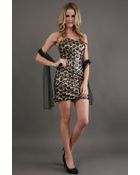 Scala Short Nude With Black Beaded Net 80% Off - Lyst