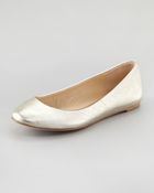 Vera Wang Lavender Lara Ballerina Flat Platinum - Lyst