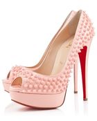 Christian Louboutin Lady Peep Spikes - Lyst