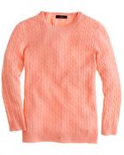 J.Crew Collection Cashmere Minicable Sweater - Lyst