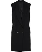 Alexander Wang Sleeveless Doublebreasted Crepe Blazer - Lyst