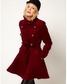 ASOS Collection Asos Premium Military Drop Back Coat - Lyst