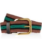 Marni Striped Woven Canvas Belt - Lyst