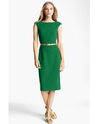 Michael Kors Double Face Stretch Wool Sheath - Lyst