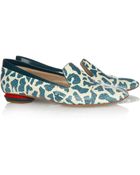 Nicholas Kirkwood Printed Elaphe Slippers - Lyst