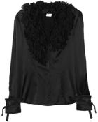 Philosophy di Alberta Ferretti Ruffled Silk Shirt - Lyst