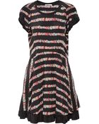 See By Chloé Printed Silk Crepe De Chine Dress - Lyst