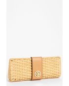 Tory Burch Lac Rattan Clutch - Lyst