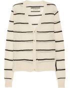 By Malene Birger Kisa Striped Linenblend Cardigan - Lyst
