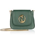Gucci Small Texturedleather Shoulder Bag - Lyst