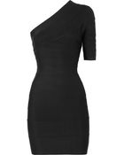 Hervé Léger One-shoulder Bandage Dress - Lyst