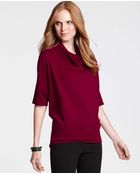 Ann Taylor Cowl Neck Wedge Top - Lyst