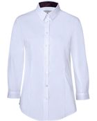 Burberry London White/Military Red Cotton Shirt - Lyst