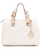 Michael Kors Medium Grayson Logo Satchel - Lyst