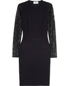 Temperley London Lacesleeved Knitted Stretchsilk Dress - Lyst
