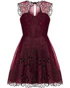 Karen Millen Baroque Cutwork Tutu Dress - Lyst