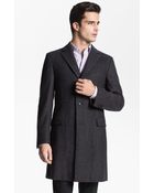 Z Zegna Vintage Granite Wool Top Coat - Lyst