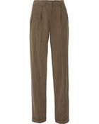 Donna Karan New York Washed Jersey Wide-Leg Pants - Lyst