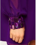 ASOS Collection Asos Shift Dress with Jewelled Cuffs - Lyst