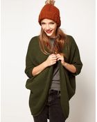 Asos Fleck Yarn Edge To Edge Cardigan - Lyst
