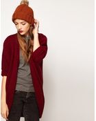 Asos Fleck Yarn Edge To Edge Cardigan - Lyst