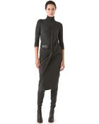 Donna Karan New York Twist Drape Dress - Lyst