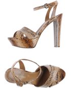 Sergio Rossi Platform Sandals - Lyst