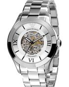 Emporio Armani Meccanico Automatic Bracelet Watch - Lyst