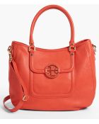 Tory Burch Amanda Angelux Leather Hobo - Lyst