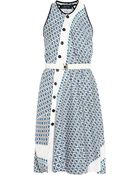 Derek Lam Asymmetric Printed Silk Dress - Lyst