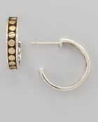 John Hardy Dot Small Hoop Earrings - Lyst
