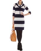 Karen Millen Sporty Stripe Knit Dress - Lyst