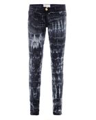 Current/Elliott Skinny Low-Rise Stretch-Denim Jeans - Lyst