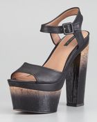 Rachel Zoe Evelyn Degrade Heeled Sandal - Lyst