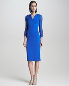 Oscar de la Renta Lacesleeve Dress - Lyst