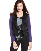 Rachel Rachel Roy Longsleeve Draped Blazer - Lyst