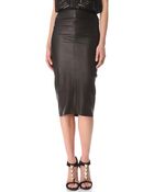 Zero + Maria Cornejo Leather Isis Skirt - Lyst